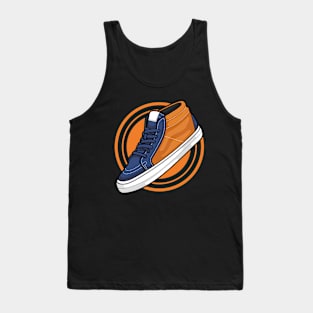 Skate Grosso Mid Navy Orange Sneaker Tank Top